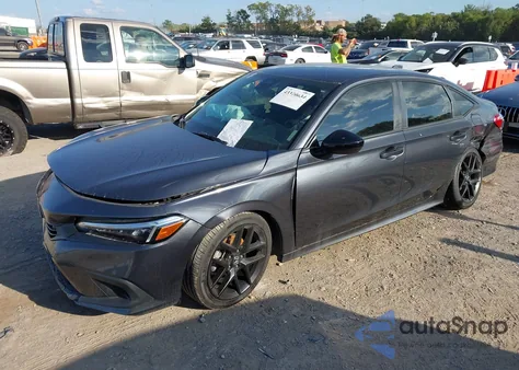 2022 Honda Civic Sport из США, поврежденный, VIN 2HGFE2F52NH538665